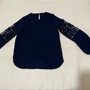 🌈Ann Taylor navy blue  blouse